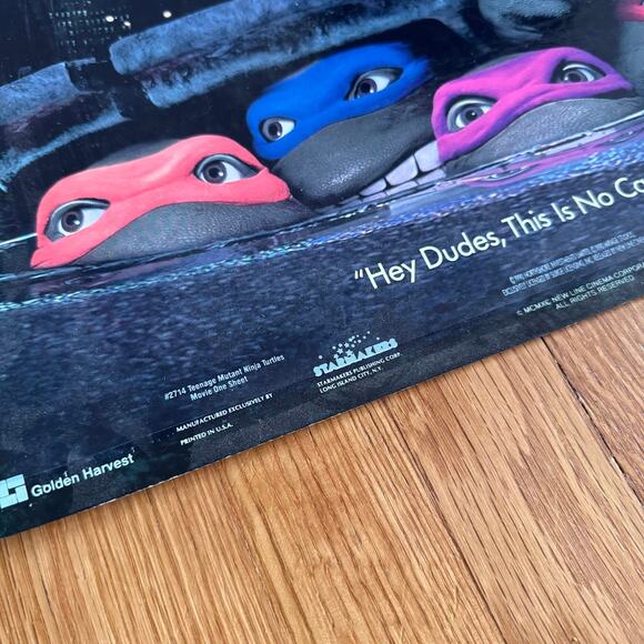 Teenage Mutant Ninja Turtle TMNT 1990 Vintage Movie Poster #2714 16x20 New Line - Picture 6 of 9